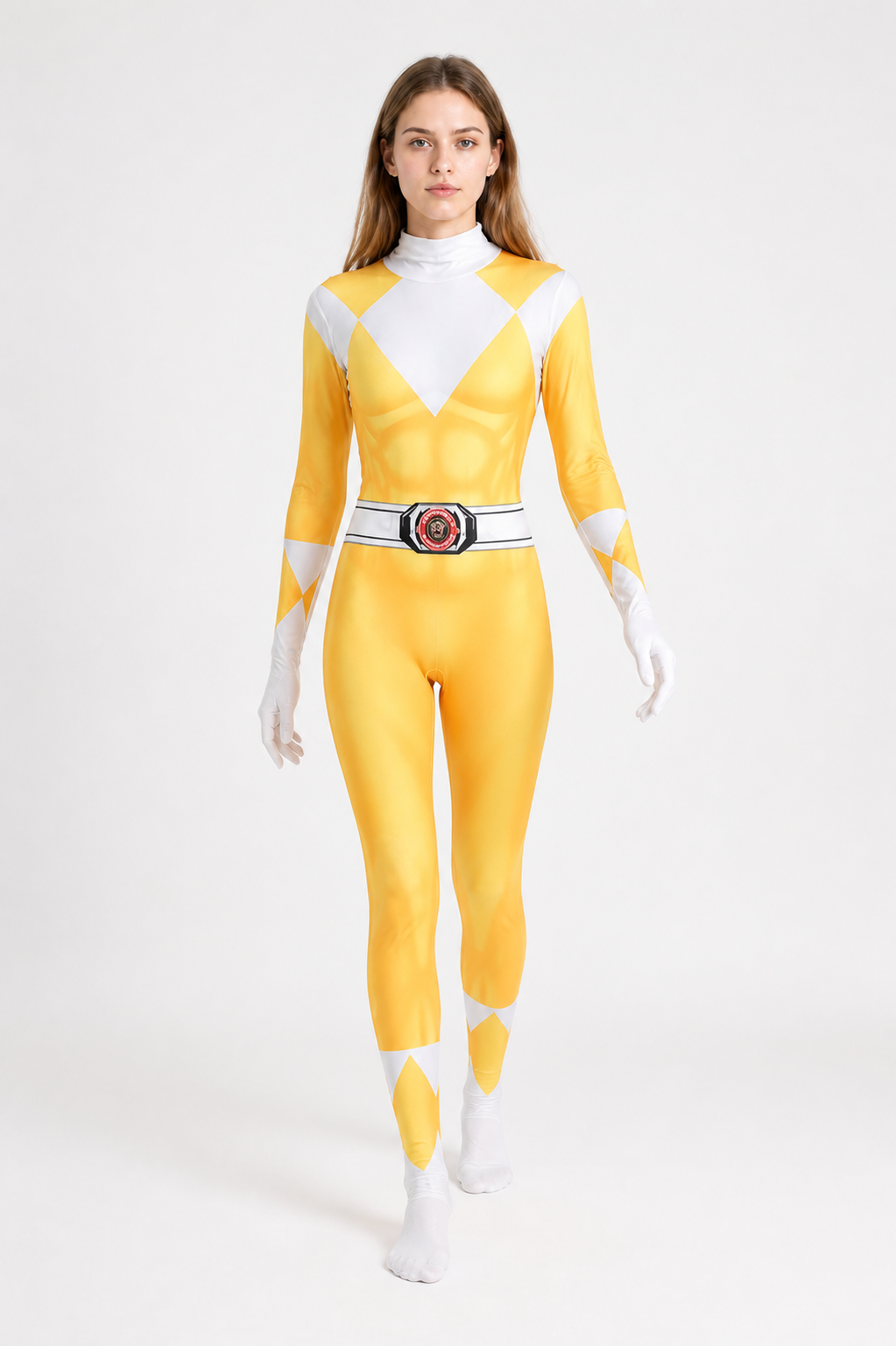 One-Piece Orange Cosplay Costume with Mask Costume Masks detail