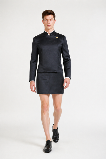 JJK Cosplay Costume, Black School Uniform with Skirt Costumes detail 2