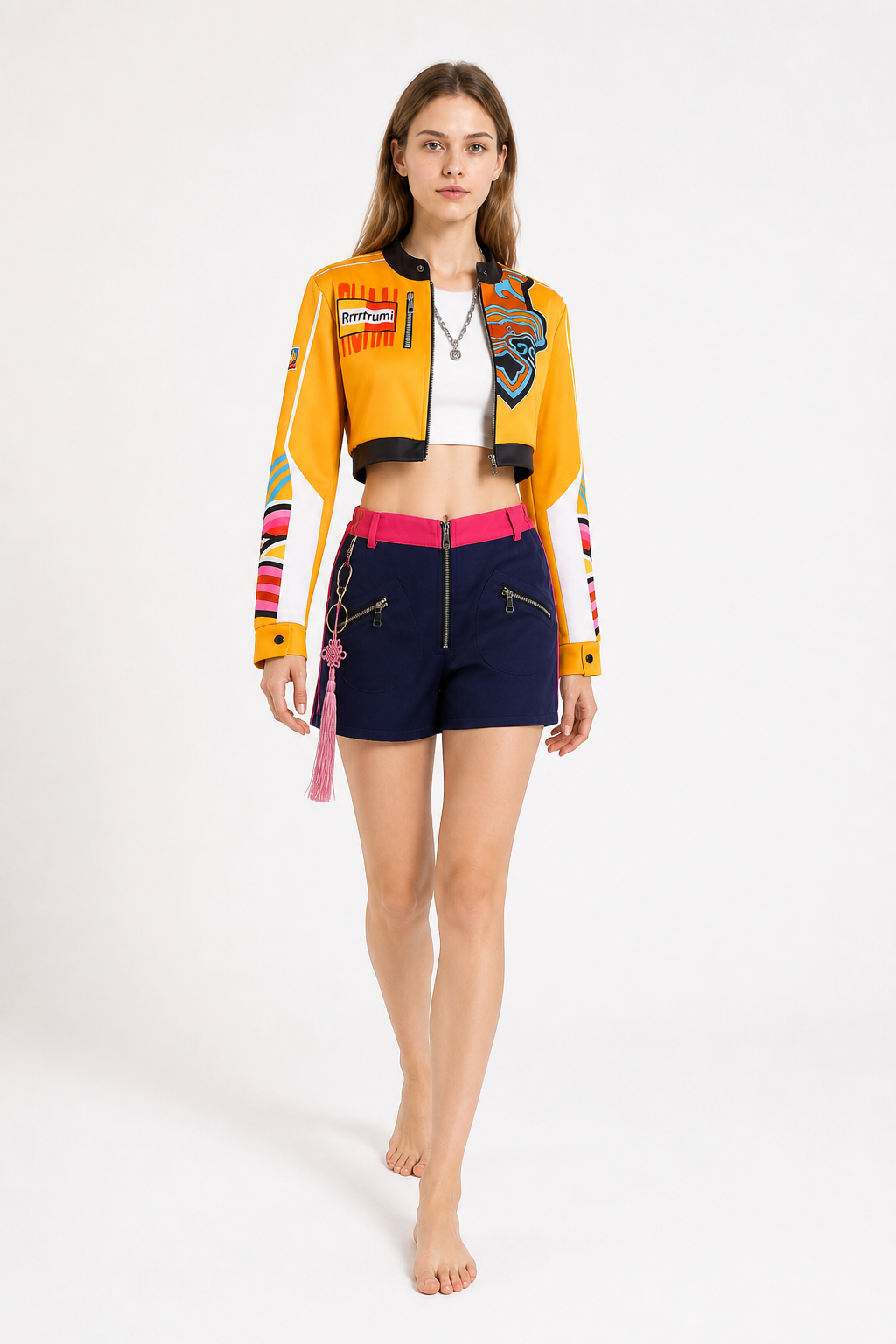 Rumi Kids Cosplay Costume with Jacket and Shorts Costumes detail 2