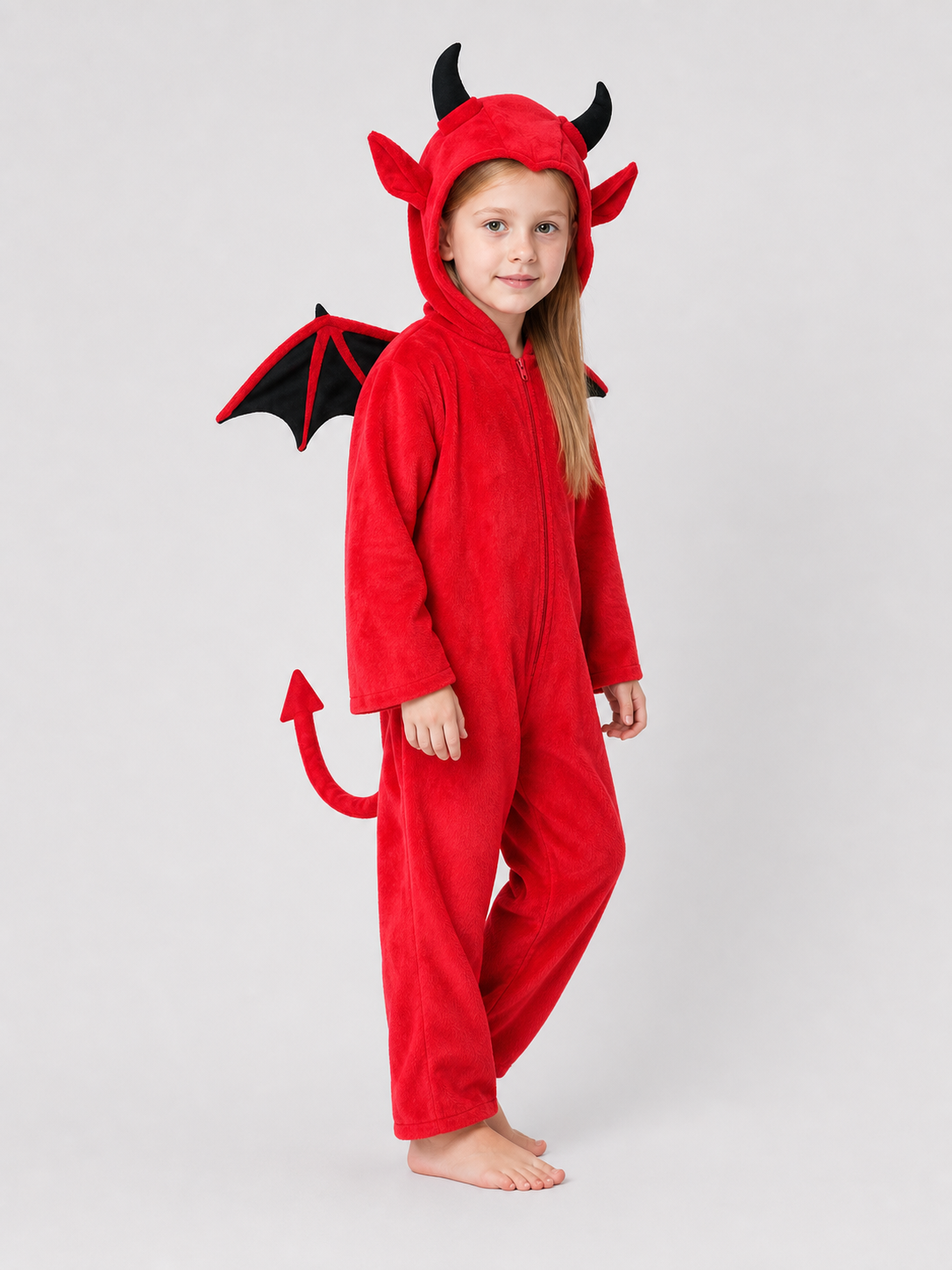 Halloween Demon Costume with Wings and Tail