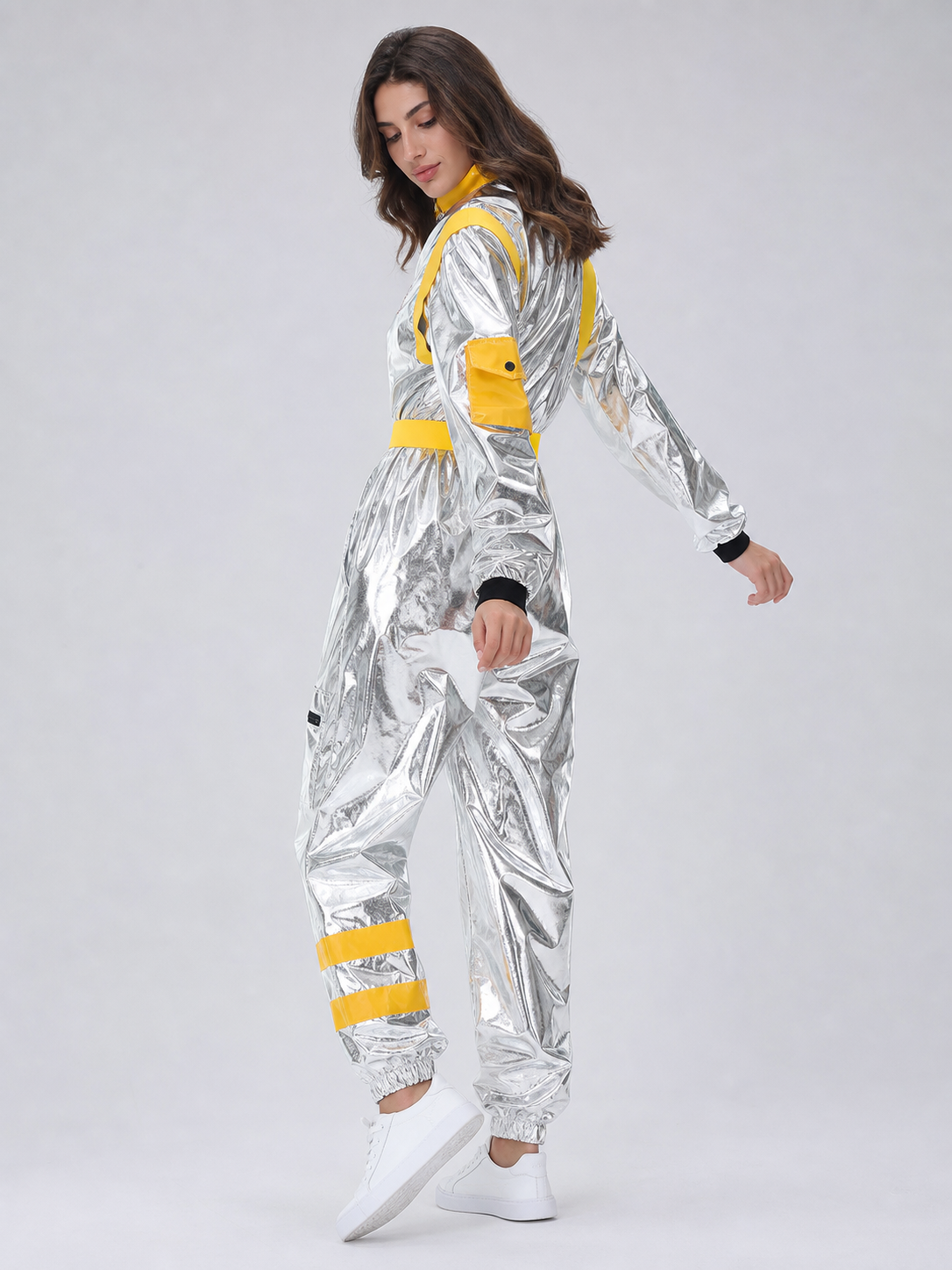 Silver Space Jumpsuit for Cosplay