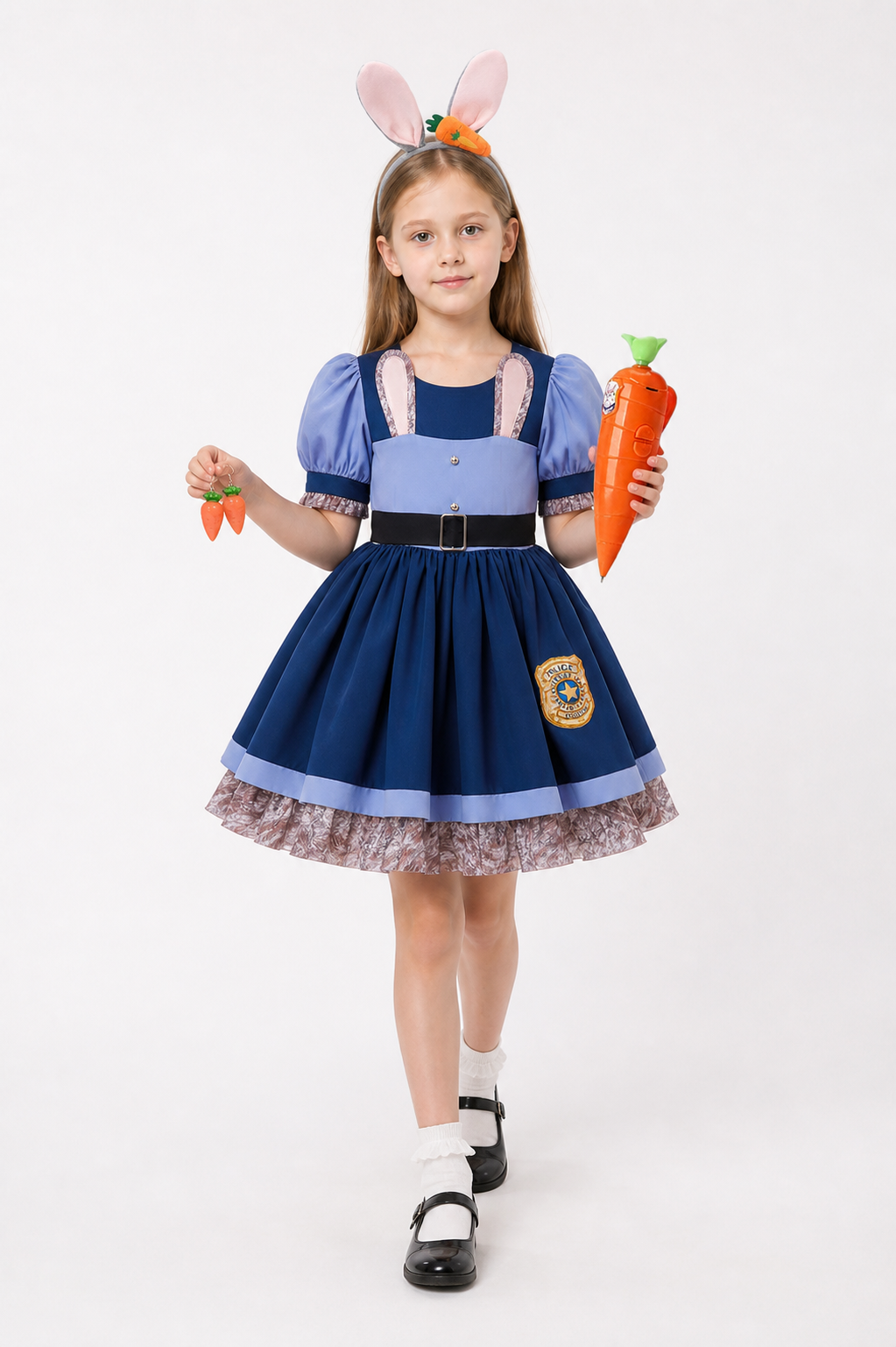 Children's Police Bunny Costume from Zootopia Costumes detail 2