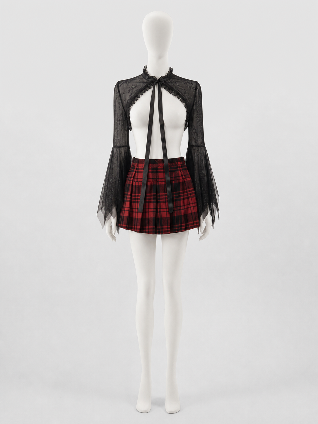 Accessory Set: Horn Headpiece, Gloves, Knee-High Socks, and Capelet