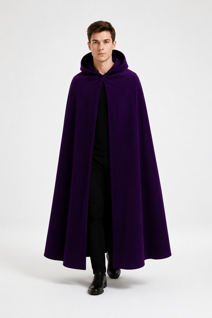 Long Hooded Cloak for Role-Playing Costume Capes detail