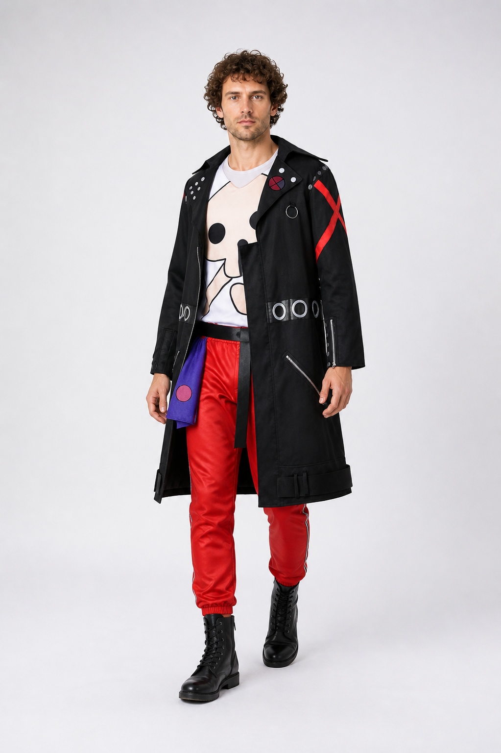 Anime-Print Carnival Costume, Jacket, Top, Pants Costumes detail 2