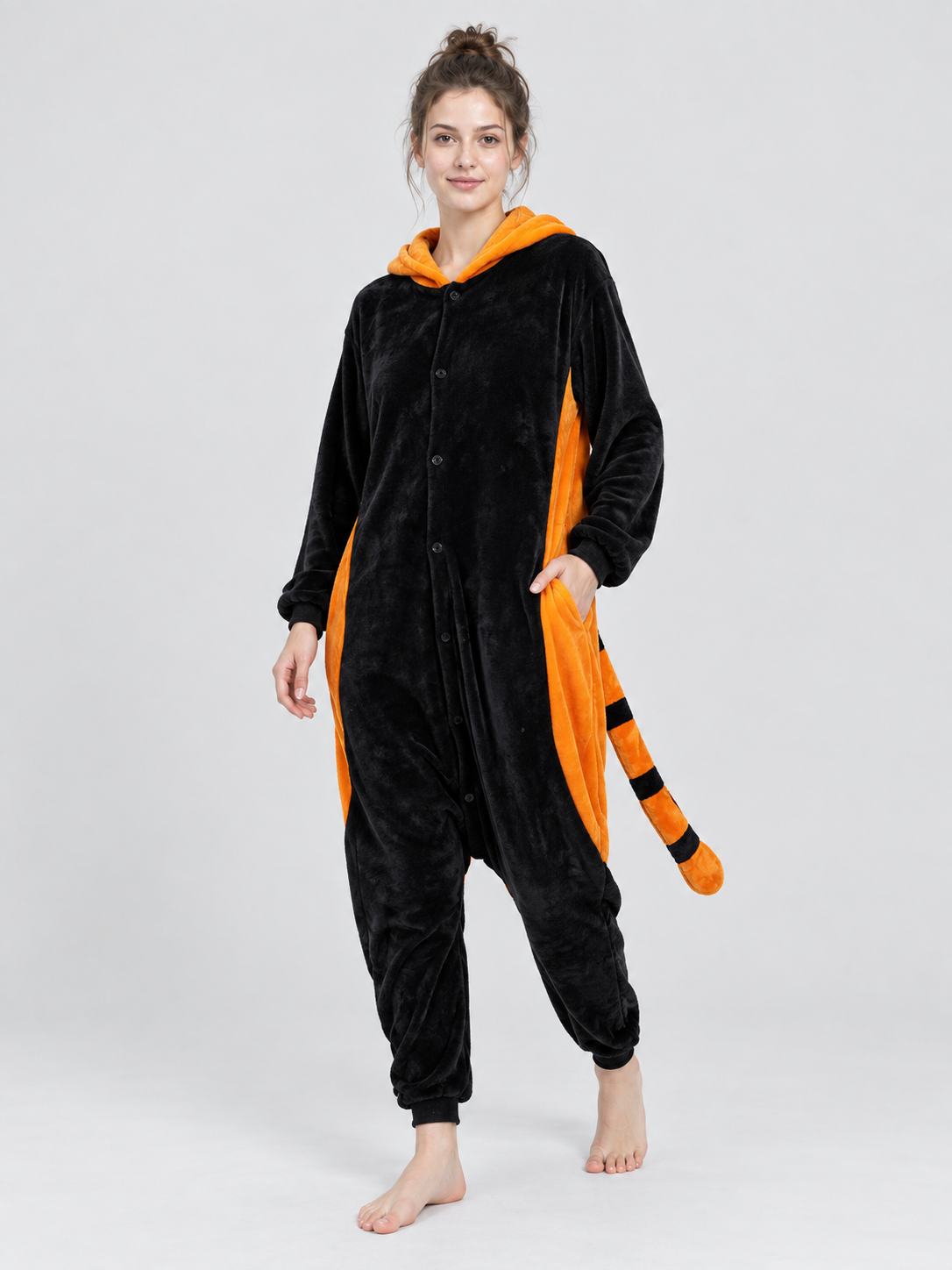 Dragon Kigurumi with Hood and Decorative Tail