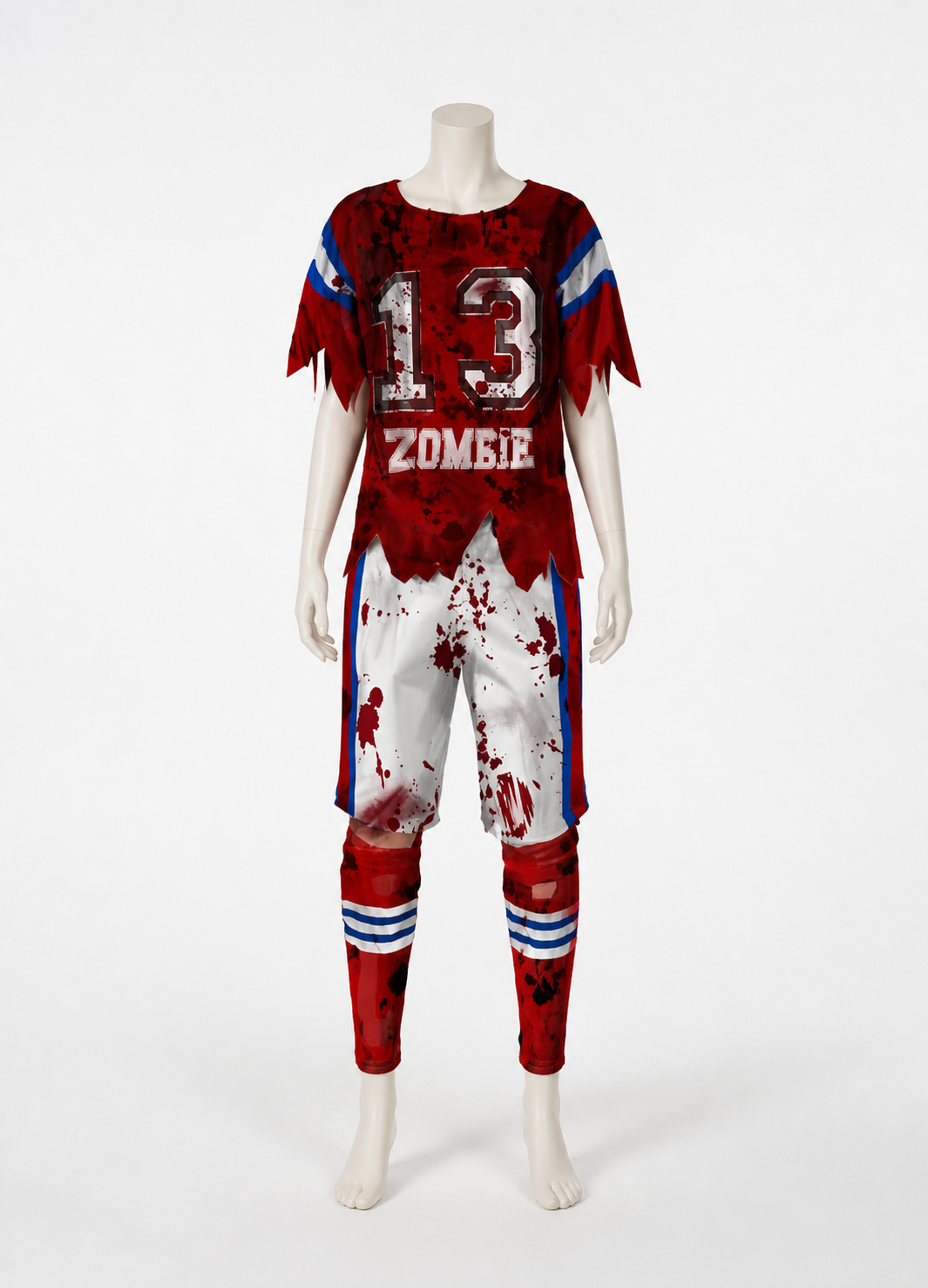 Zombie Sports Costume with Blood Print, Number 13 Costumes detail 2