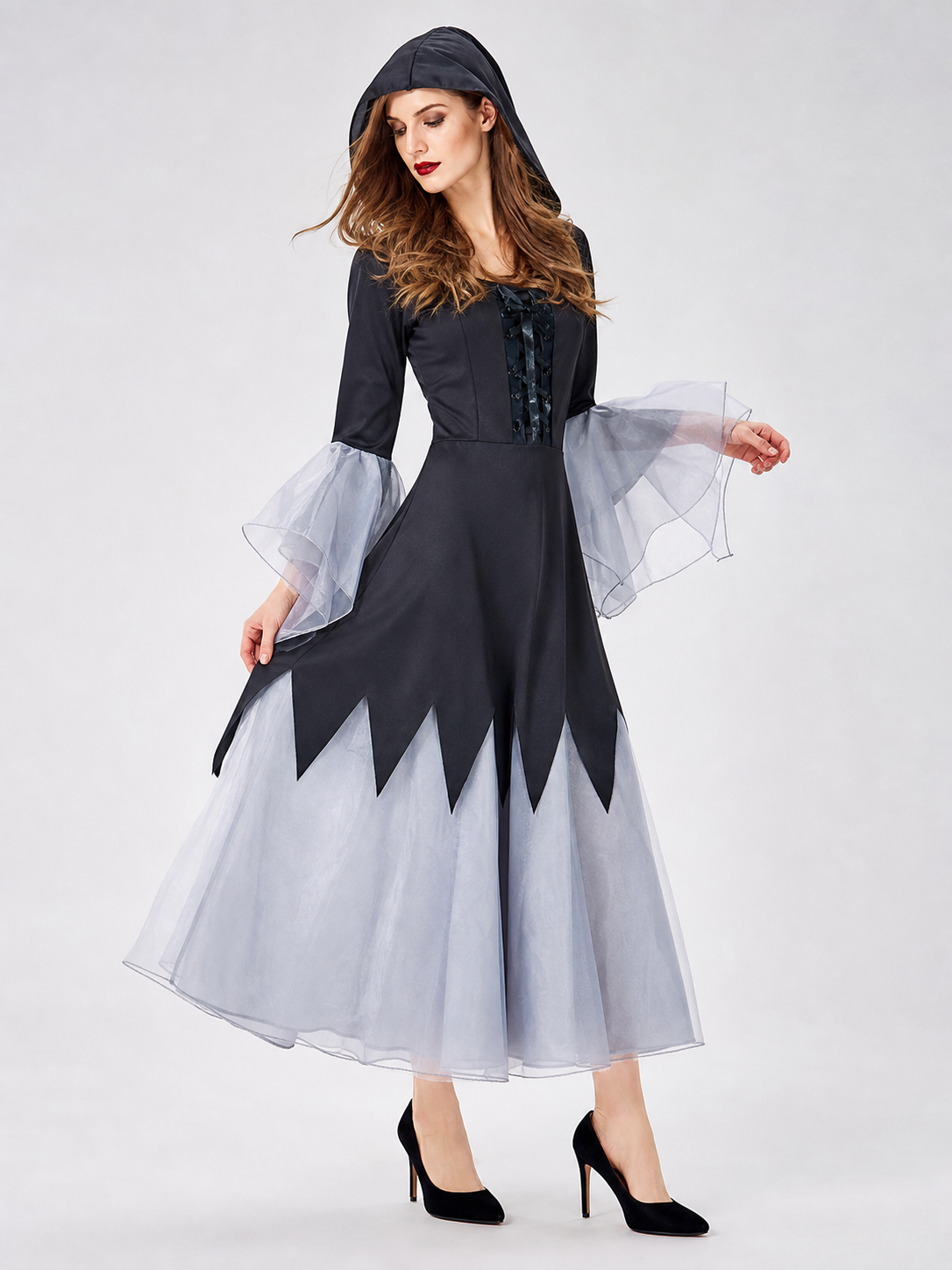 Rental Hooded Dress for Film Shoots Costume Dresses detail