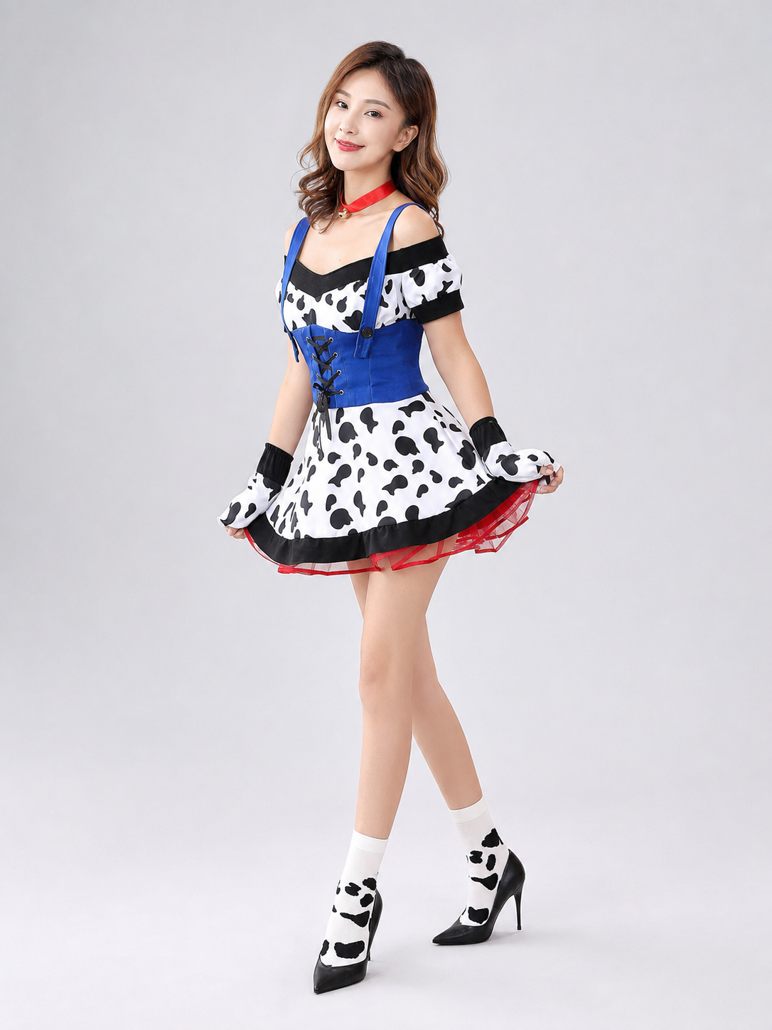 Cow Costume with Ears and Tail