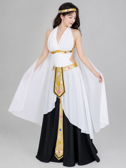 Cleopatra Costume with Decorations and Headband