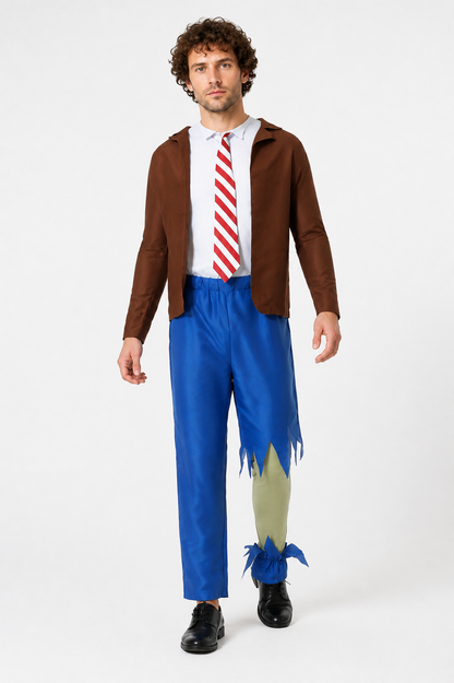 Zombie costume with mask, jacket, and pants, sizes S-XL Costume Masks detail