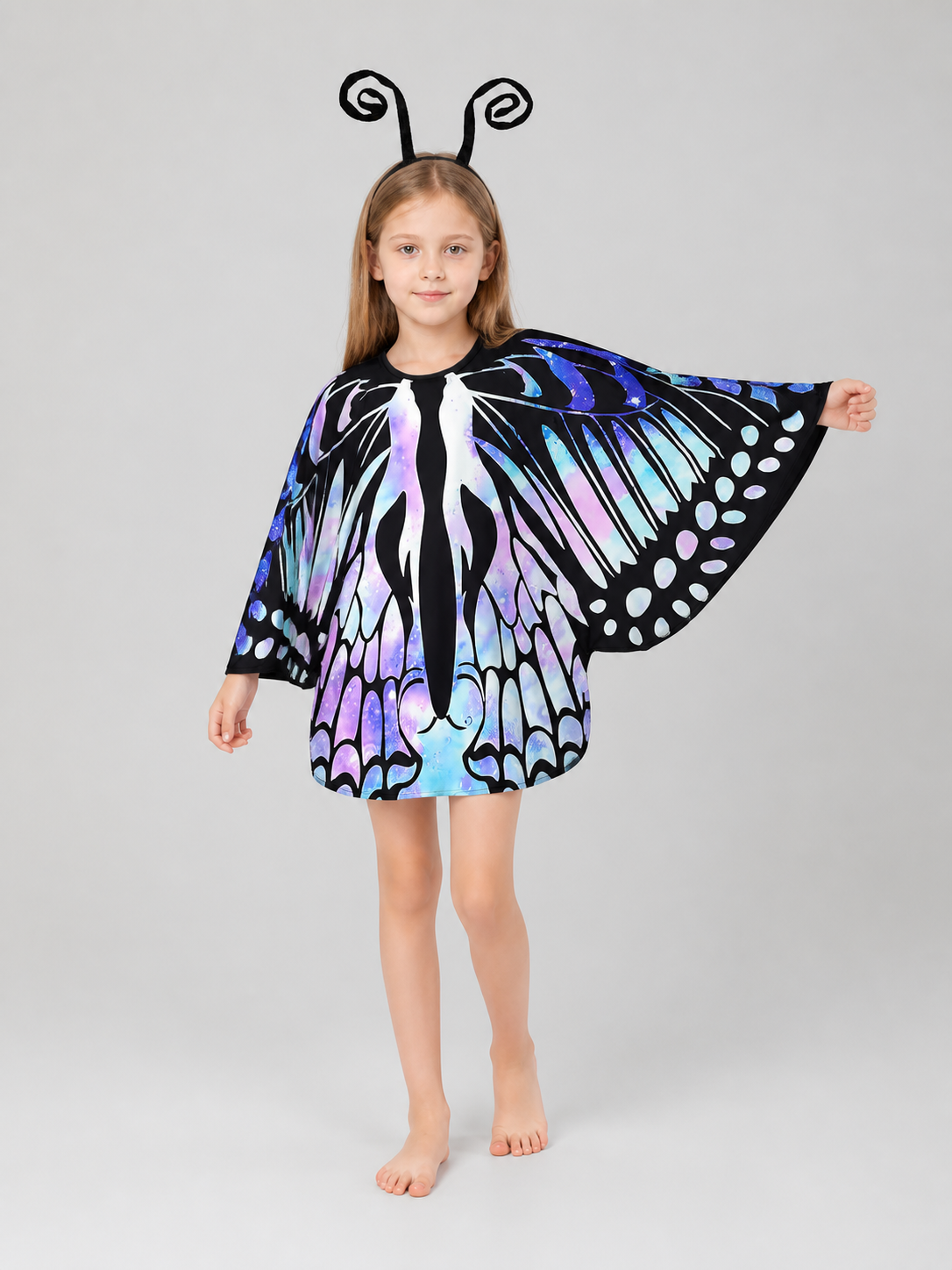 Children's Butterfly Cape for Carnival, Gradient Costume Capes detail 2