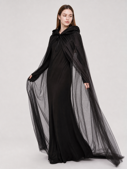 Witch Cosplay Costume with Hood and Cape