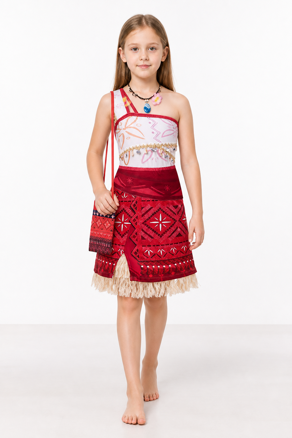 Moana Dress with Geometric Print and Fringe Costume Dresses detail 2