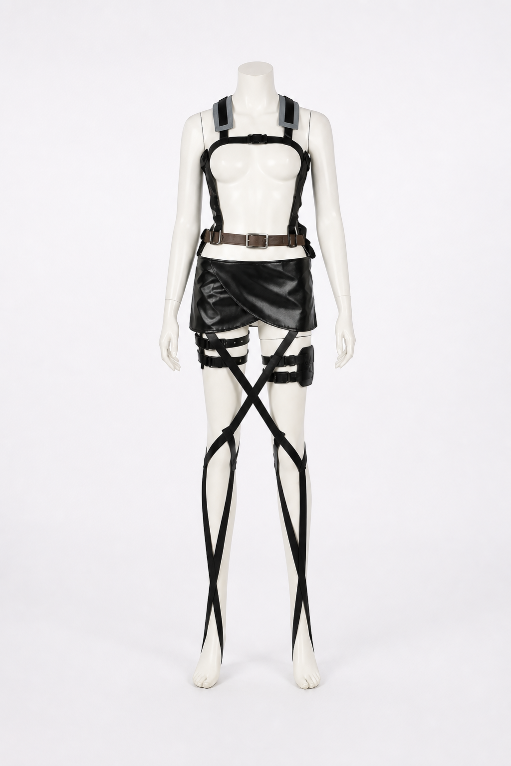 Attack on Titan Mikasa Cosplay Costume with Straps Costumes detail 2