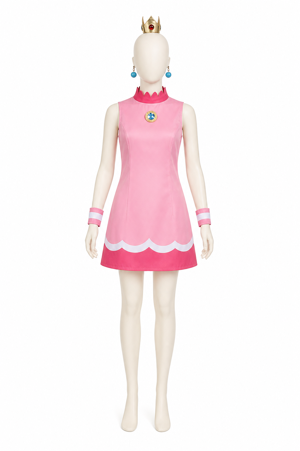 Princess Costume with Crown, Pink Dress Costume Dresses detail 2