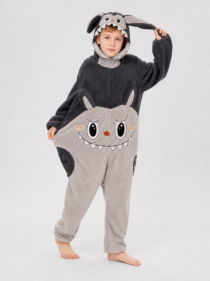 Hooded Carnival Jumpsuit Costume