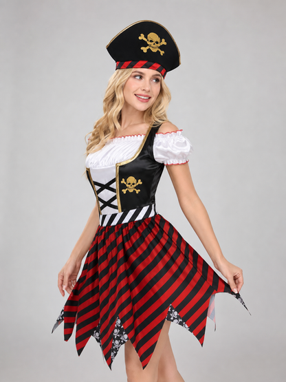 Pirate Costume Dress with Hat