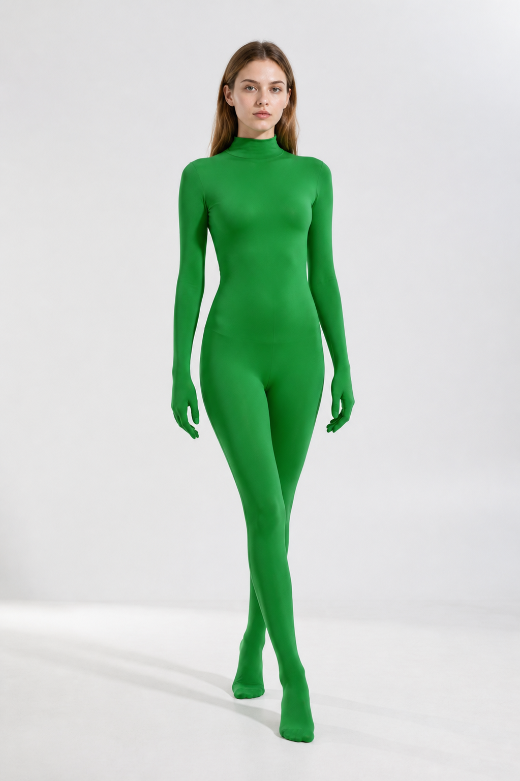 Green Jumpsuit with Covered Hands and Feet product detail 2