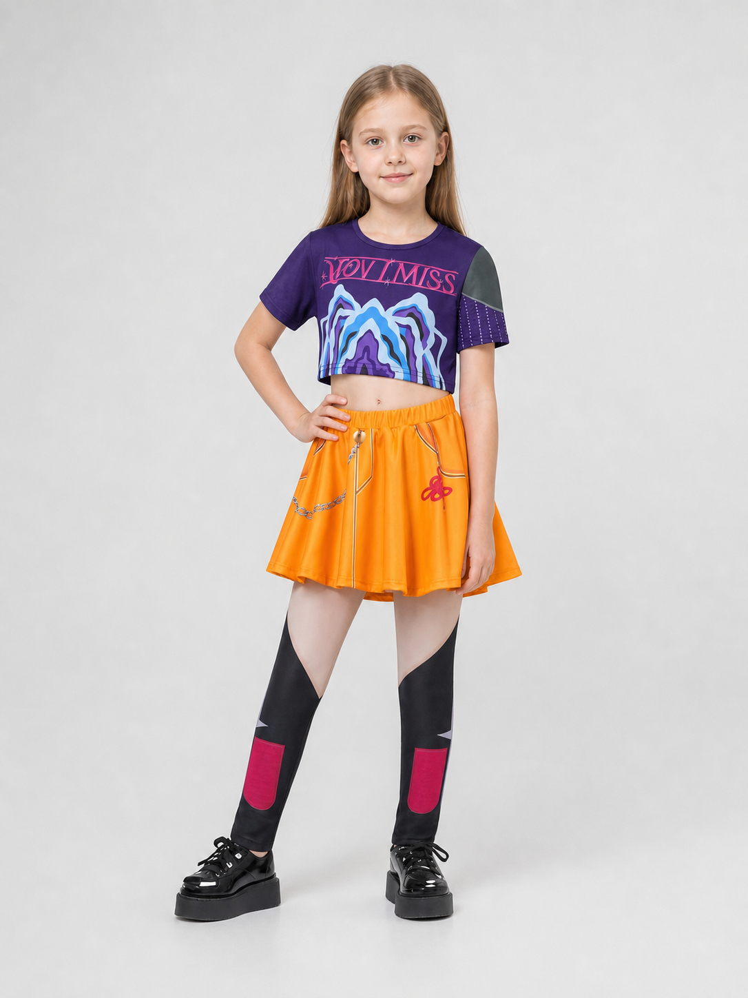 Superhero Cosplay Costume: Top and Skirt, Stage Style Costumes detail 2