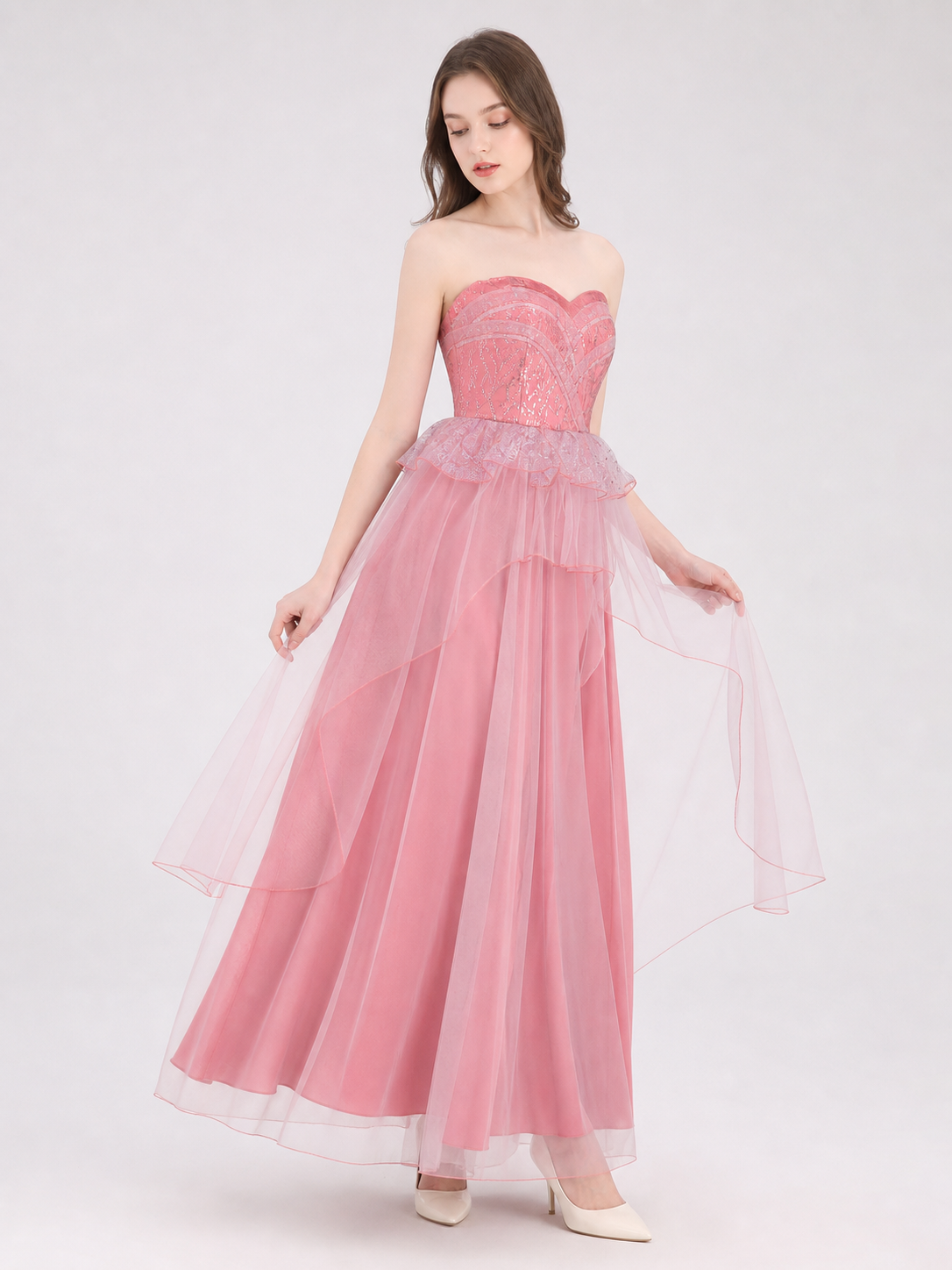 Pink Glinda Cosplay Dress Inspired by Wicked 2