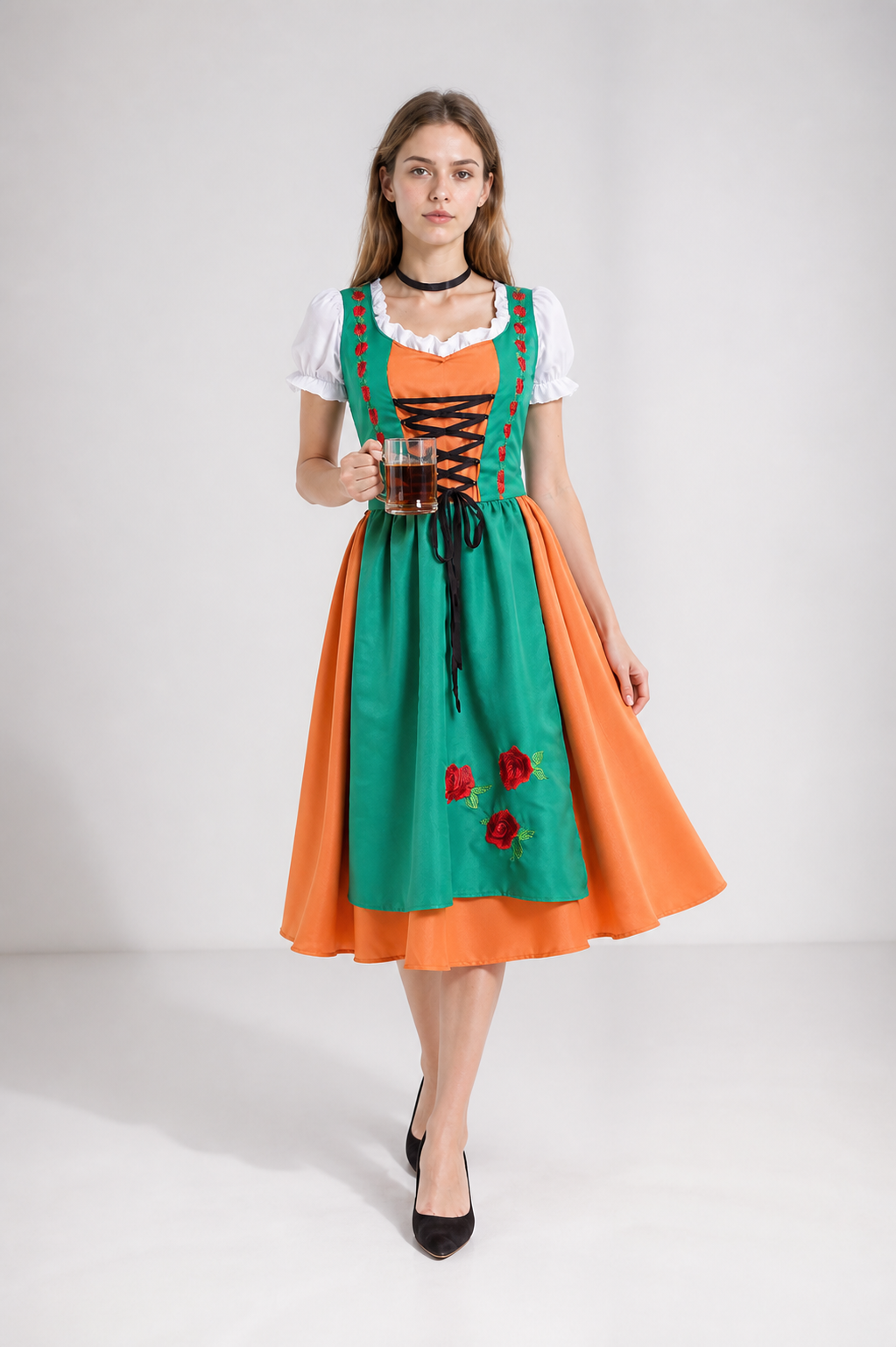 Oktoberfest Costume with Embroidery and Lacing Costumes detail 2