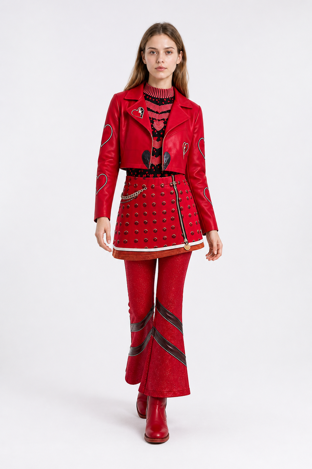 Cosplay Costume Set with Jacket, Skirt, and Pants