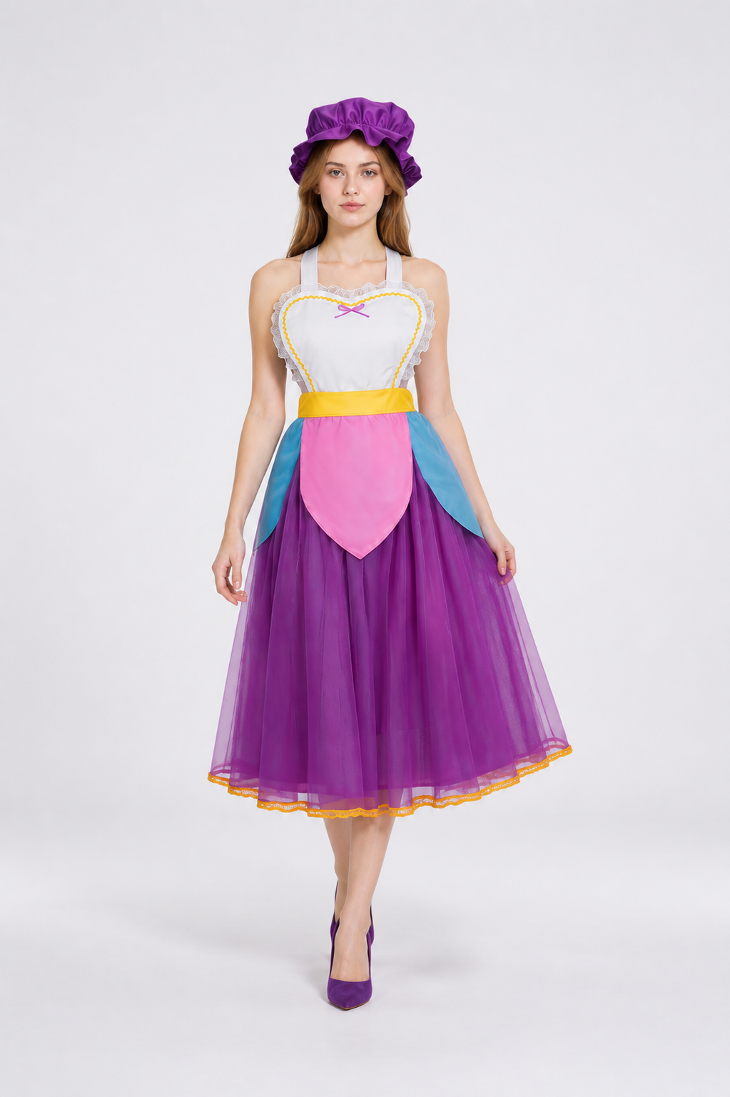 Cosplay Costume Dress with Apron and Hat Costume Dresses detail 2