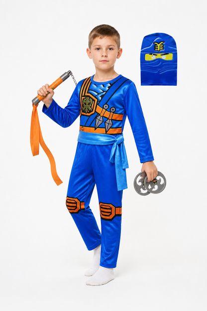 Ninja Jumpsuit with Mask for Parties Costume Masks detail 2
