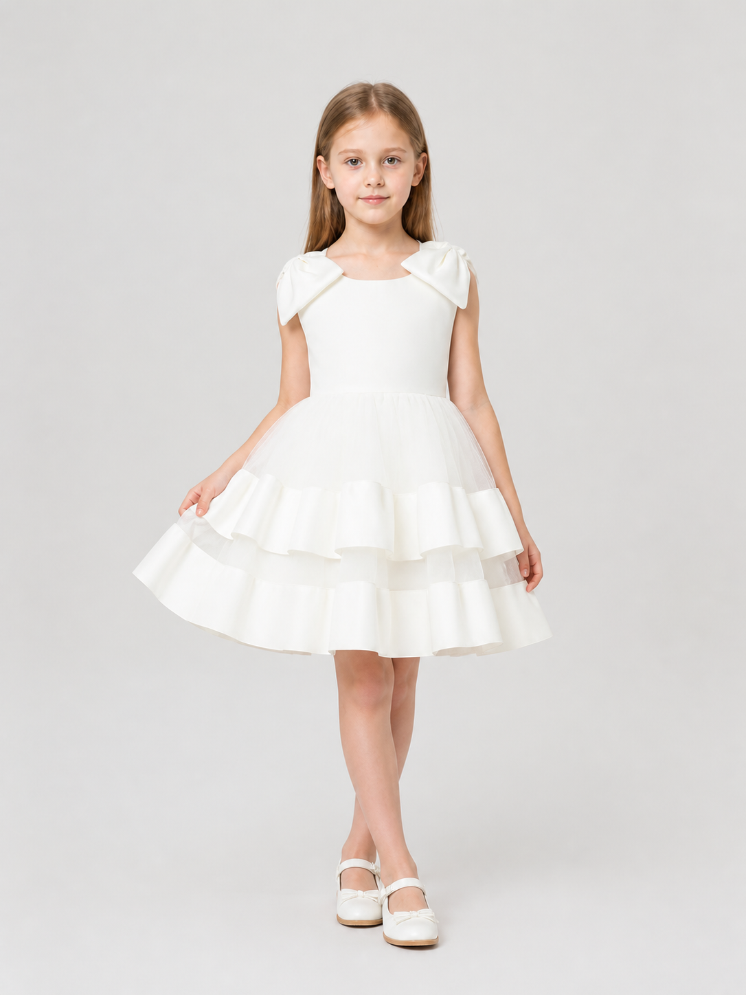 Full Dress with Bow, Layered Skirt Costume Dresses detail 2