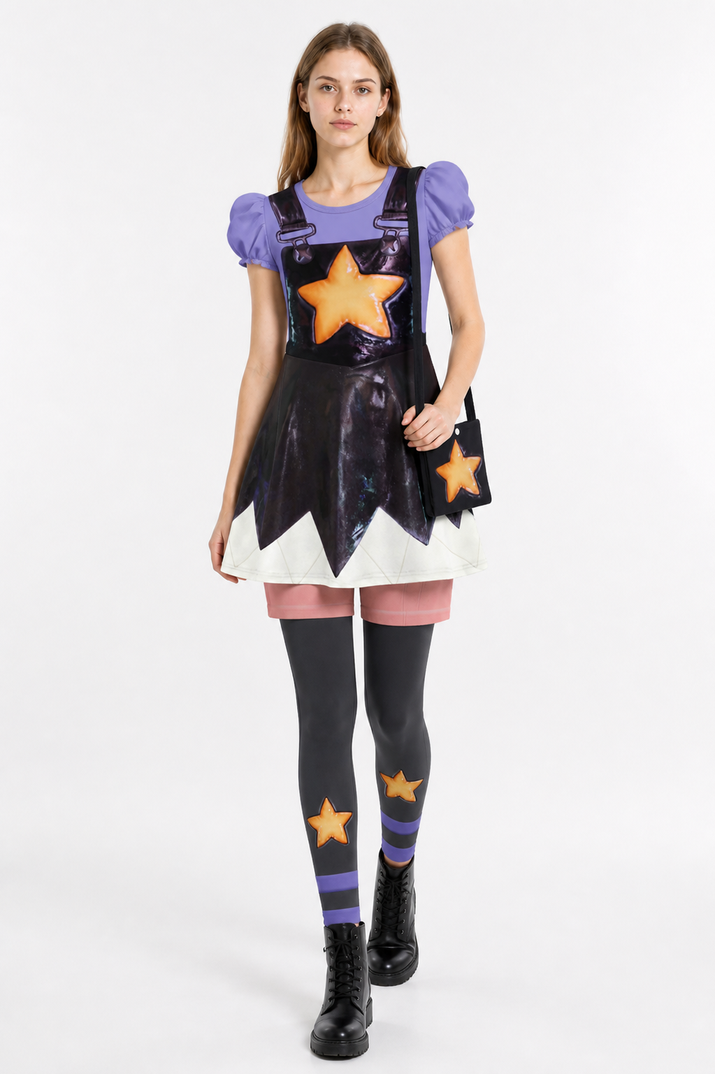 Character costume: dress, leggings, shorts, and bag Costume Dresses detail