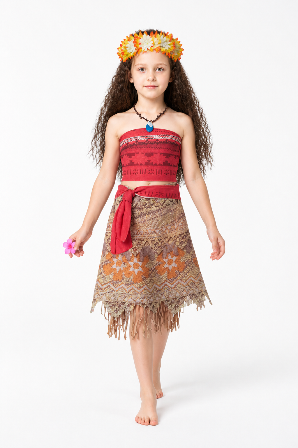 Moana Costume with Skirt and Wig Costume Wigs detail 2