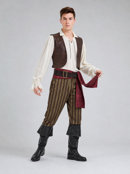 Pirate Costume for Cosplay, Carnival, and Stage
