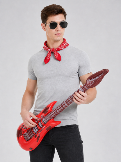 Rock Costume with Bandana, Glasses, and Accessories