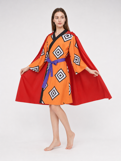 One Piece Jinbe Cosplay Costume with Cape