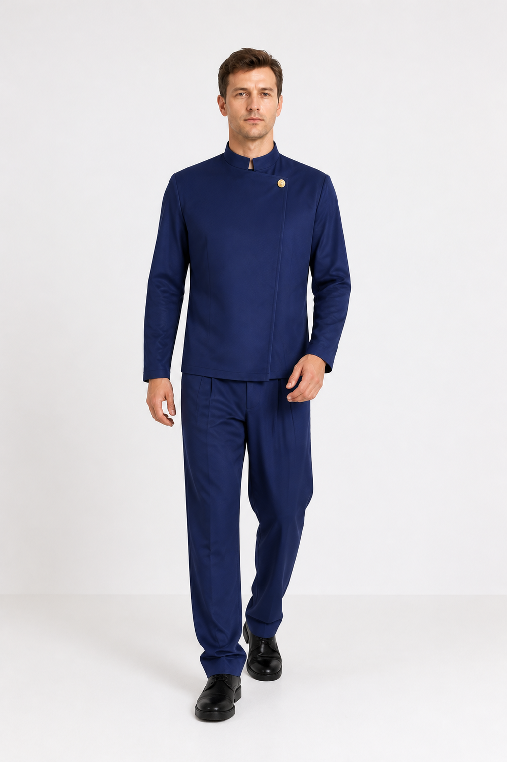 Jujutsu Kaisen Cosplay Uniform, Dark Blue on-model alternate view