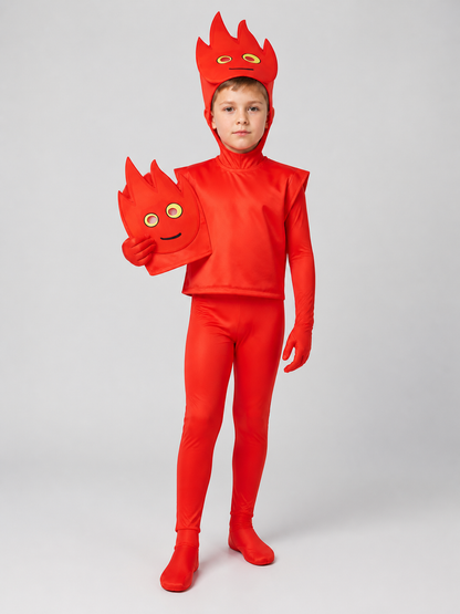 “Fire Hero” Cosplay Costume, Red Jumpsuit product detail 2