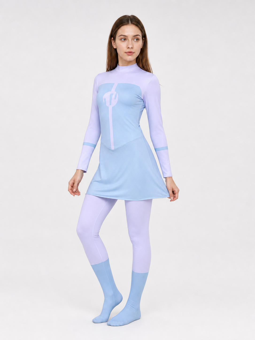 Anissa Omni-Man Cosplay Bodysuit with High Collar