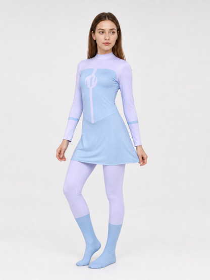 Anissa Omni-Man Cosplay Bodysuit with High Collar