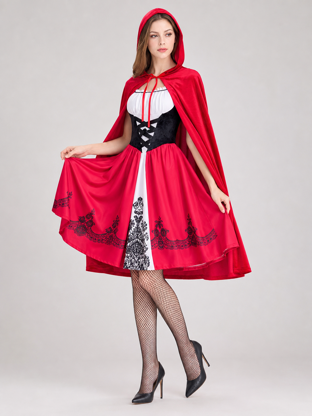 Little Red Riding Hood Costume: Dress and Cape