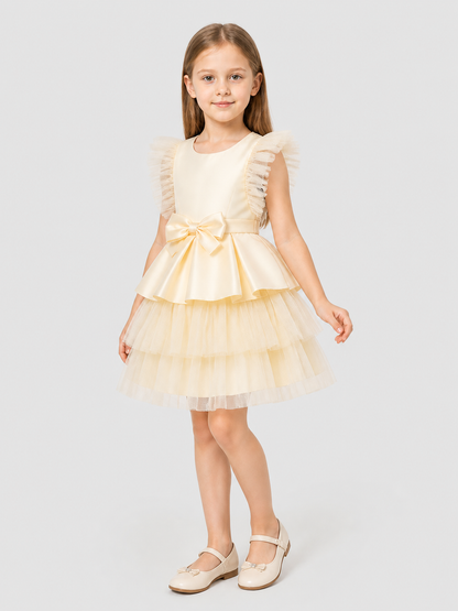 Children’s Princess Dress with a Full Skirt and Bow product detail 2