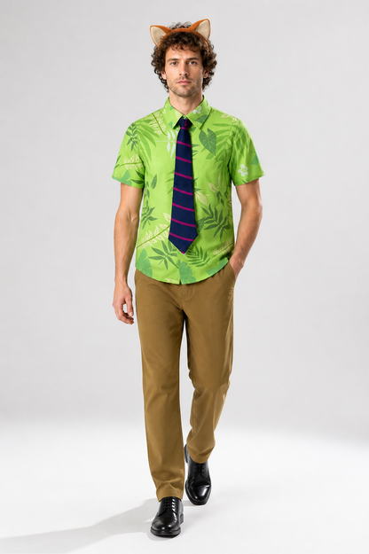 Nick the Fox Cosplay Costume: Shirt, Pants, and Tie