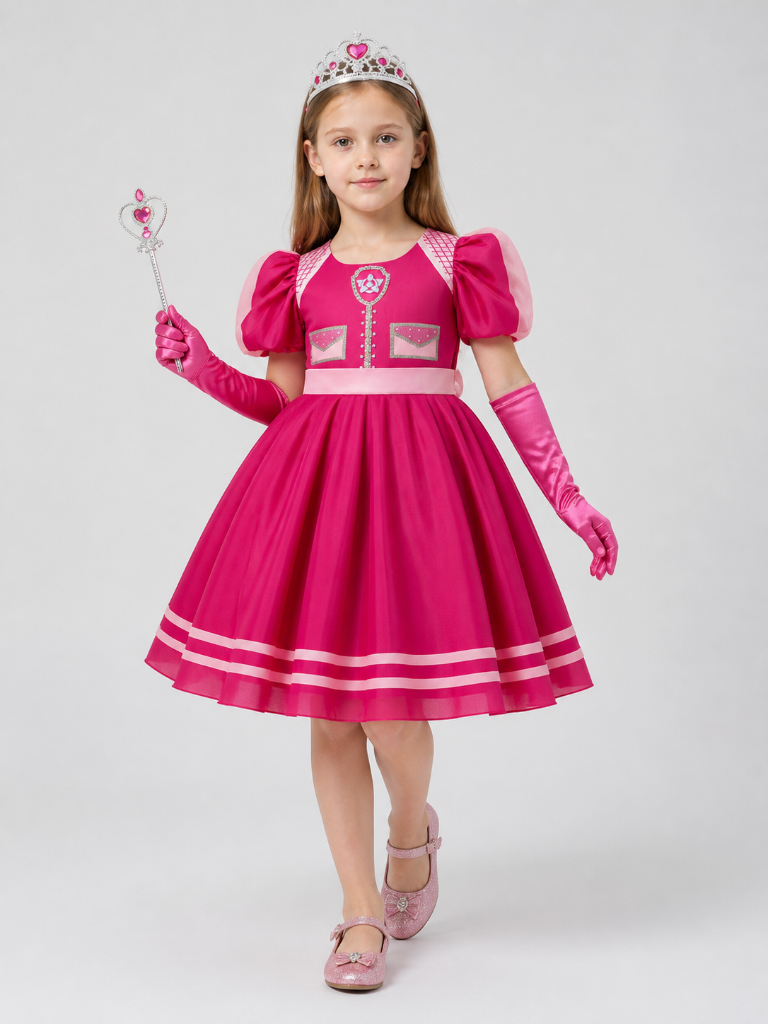 Cosplay Set: Dress, Crown, Gloves, and Wand Costume Dresses detail 2