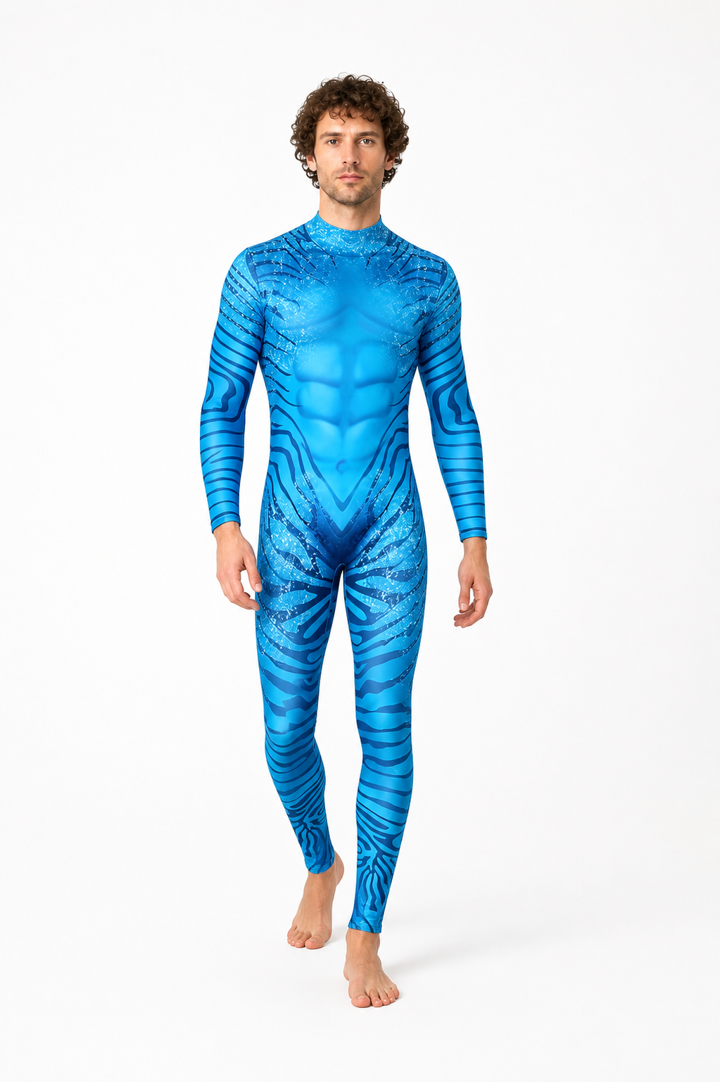 Avatar Alien Jumpsuit, Blue One-Piece product detail 2