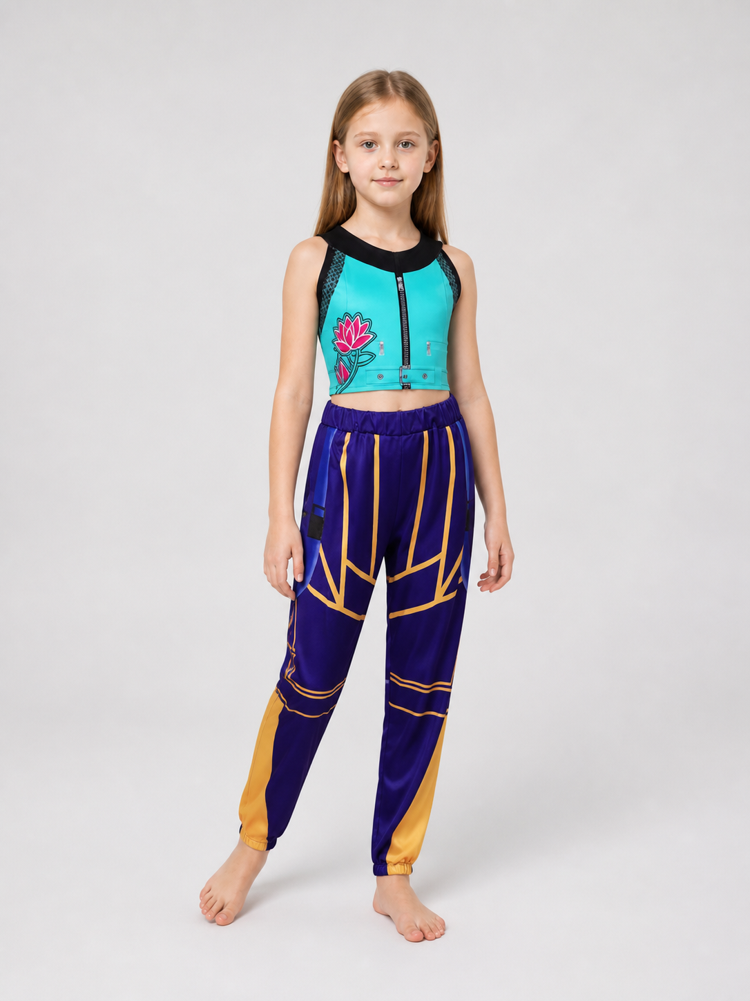 Zoe Cosplay Costume: Zip-Up Top and Pants Costumes detail 2