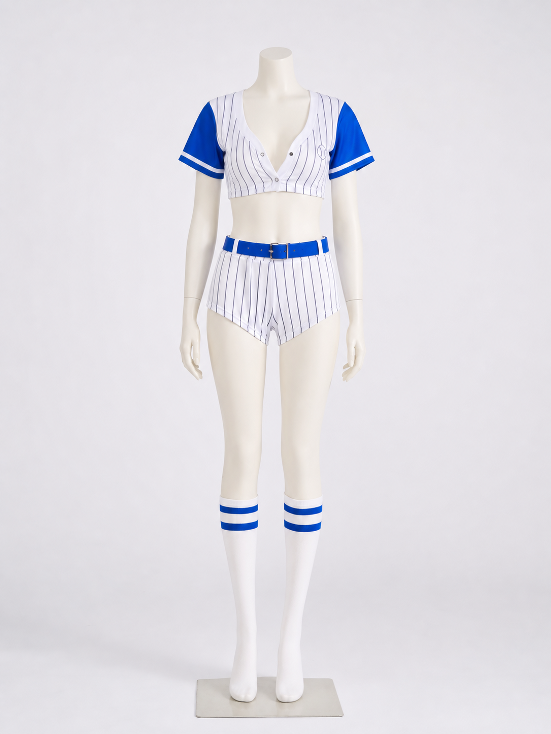 Blue Baseball-Style Uniform Costume