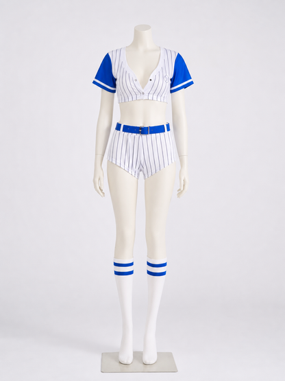 Blue Baseball-Style Uniform Costume