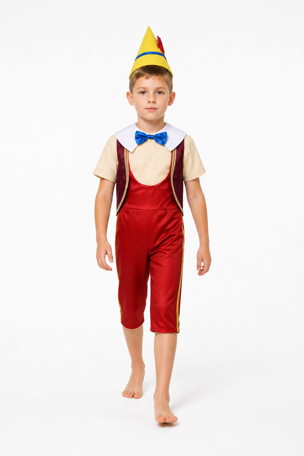 Pinocchio Costume for Performances, 5-Piece Set Costumes detail 2
