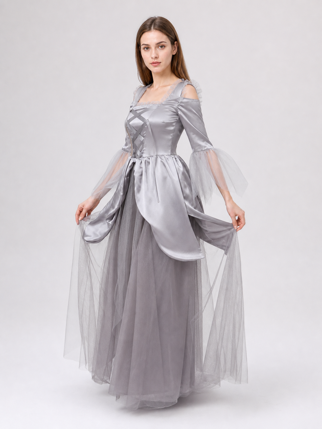 Long Fantasy-Style Cosplay Dress