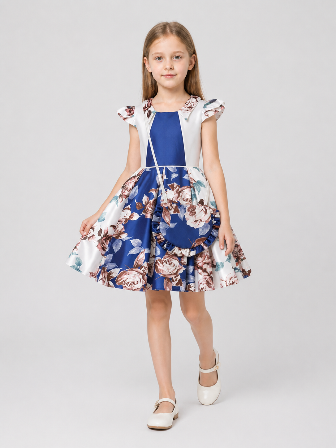 Girls' Princess Dress with Handbag, Full Skirt Costume Dresses detail 2